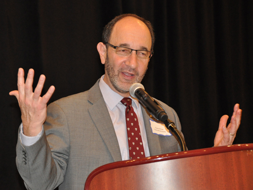 Councilman Anthony Brancatelli inducts Judge Ray Pianla into the Cleveland International Hall of Fame