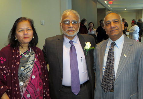 Posing with Dr. Atul Mehta at the Cleveland International Hall of Fame