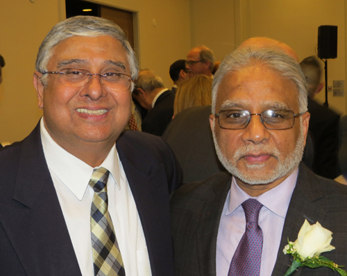 Anjan Ghose and Dr. Atul Mehta at the Cleveland International Hall of Fame
