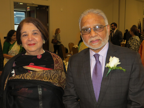 2017 inductee Mona Alag with Dr. Mehta