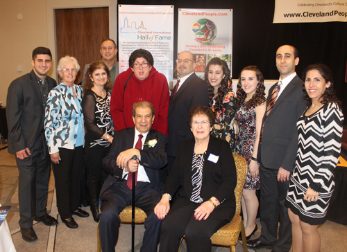 Abdullah (Abby) Mina and family at induction ceremony