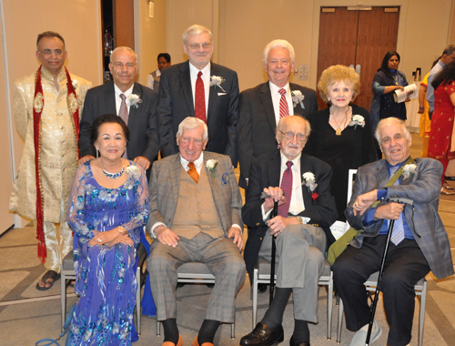 2019 class members with previous inductees Wael Khoury, Gerry Quinn, Ken Kovach, Irene Morrow, Gia Hoa Ryan, Ernie Mihaly and Joe Meissner