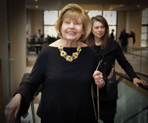 Ingrida Bublys arriving at the Cleveland International Hall of Fame